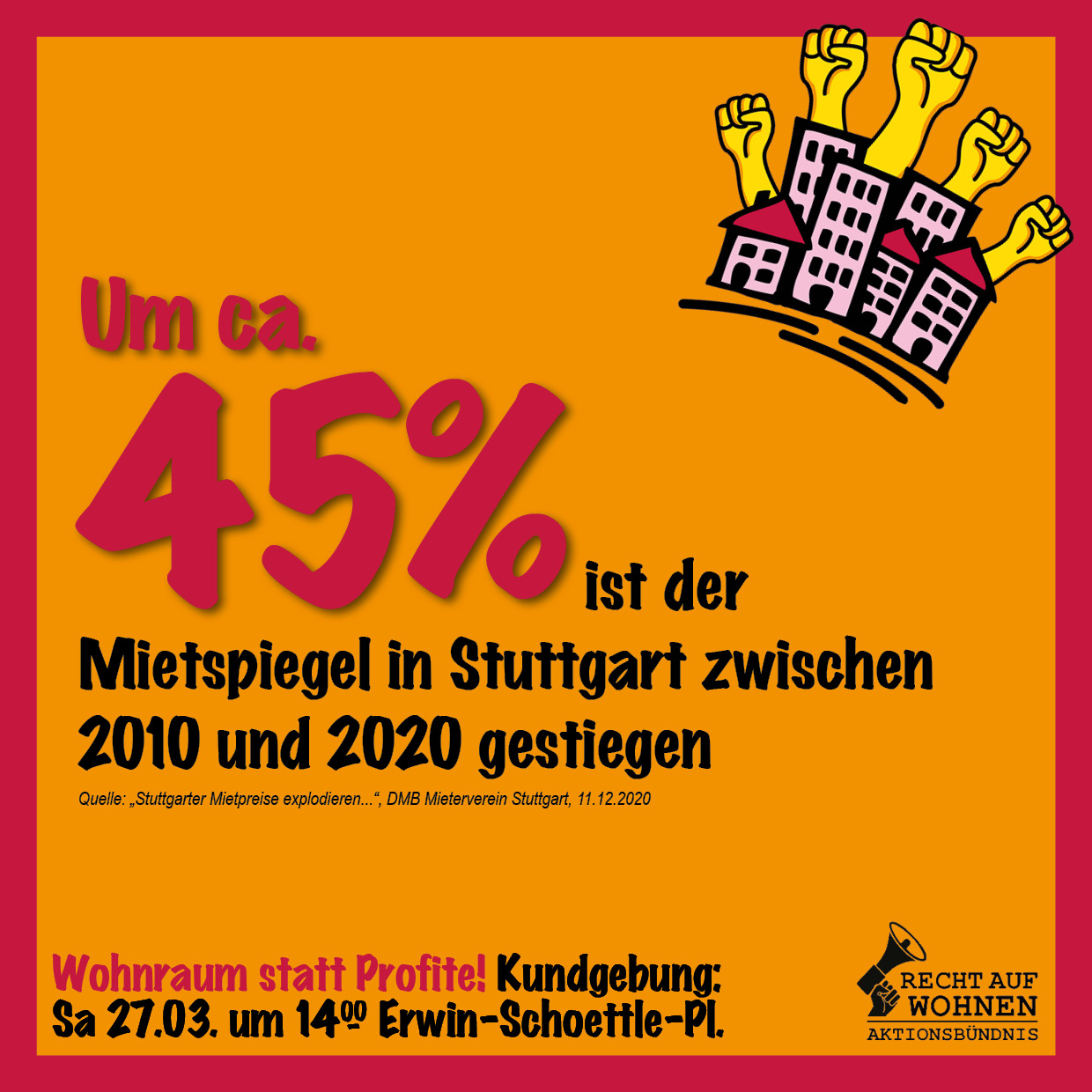 Stuttgart: Mietspiegel stieg in zehn Jahren um 45%