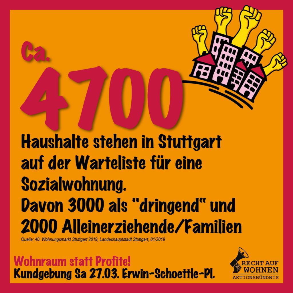 Stuttgart: 4.700 Haushalte warten auf Sozialwohnung
